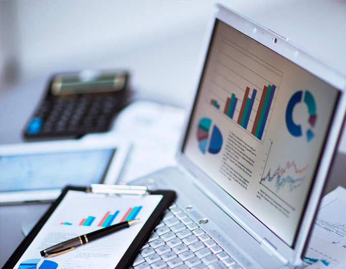 Presentacion de gráficas en un quipo portatil